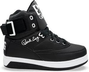 Ewing Patrick Athletics 33 HI x Orion Hybrid Sneakers for Men - High Top, Leather, Black/White, Comfortable & Durable, Size 8.5