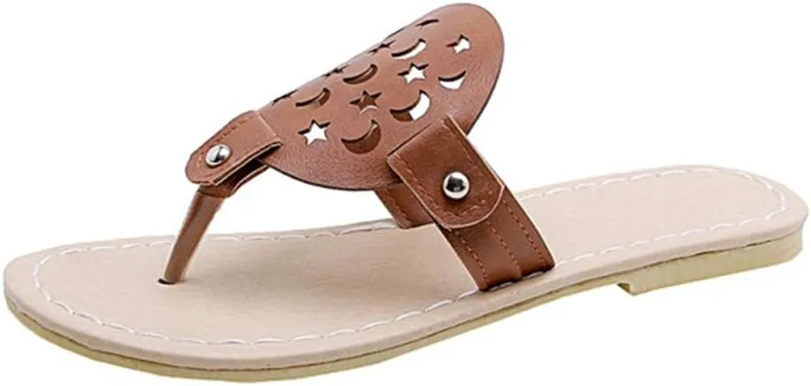 Flip Flops, Anti-Slip Momen Slippers, Clip-Toe Hollow Deodorant Moisture Wicking Breathable Sandals, Men Linen Casual Outdoor Home Flip-Flop