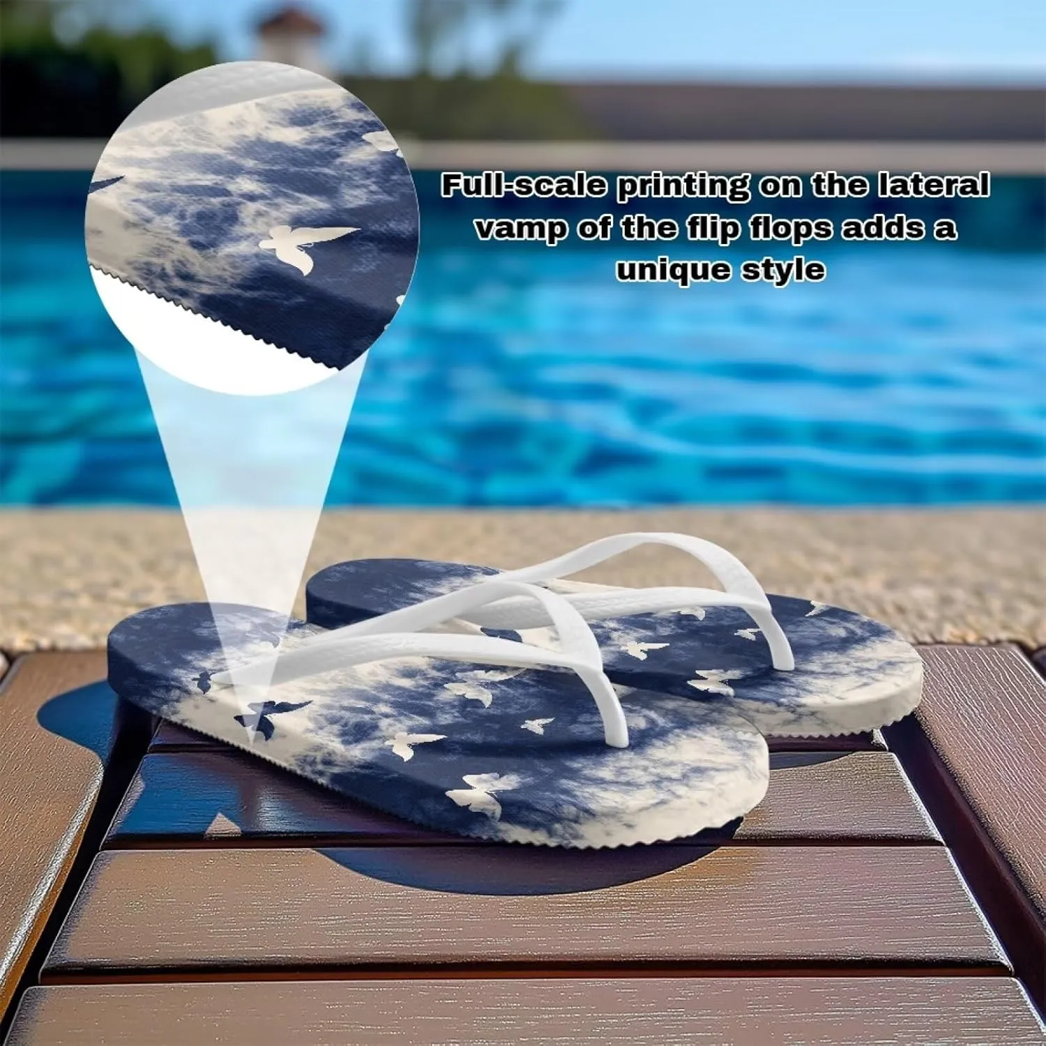Flip Flops for Women, Comfortable Beach Sandals Open Toe Shower Slipper Non-Slip Slide Slippers Sandals Bath Shoes