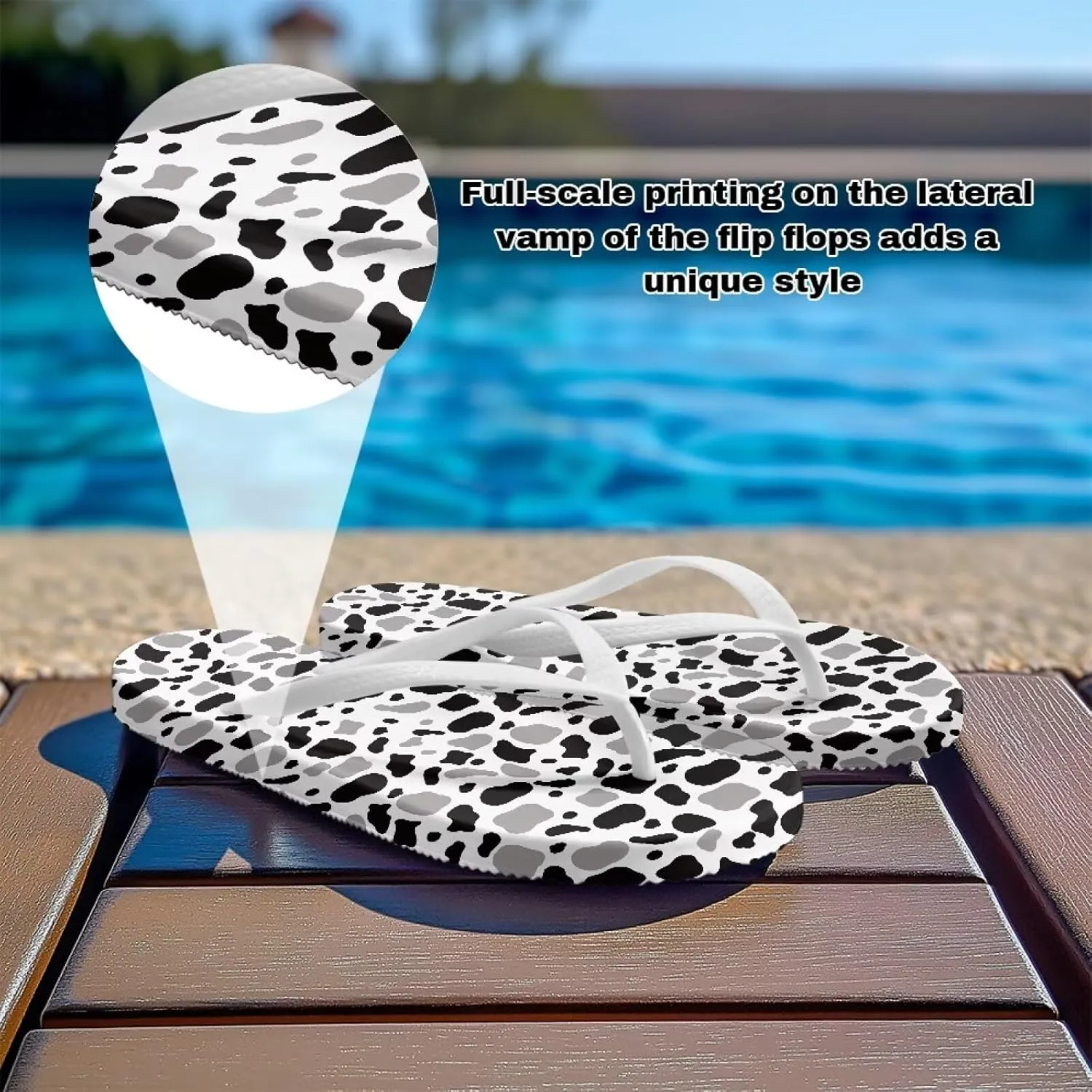 Flip Flops for Women, Comfortable Beach Sandals Open Toe Shower Slipper Non-Slip Slide Slippers Sandals Bath Shoes