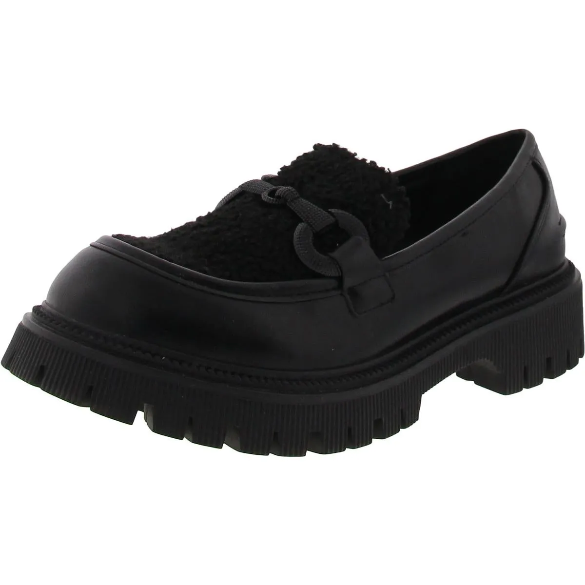 G.C. Shoes Womens Vince Solid Faux Leather Loafers