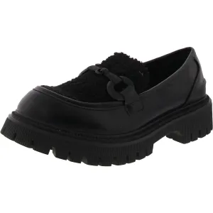 G.C. Shoes Womens Vince Solid Faux Leather Loafers