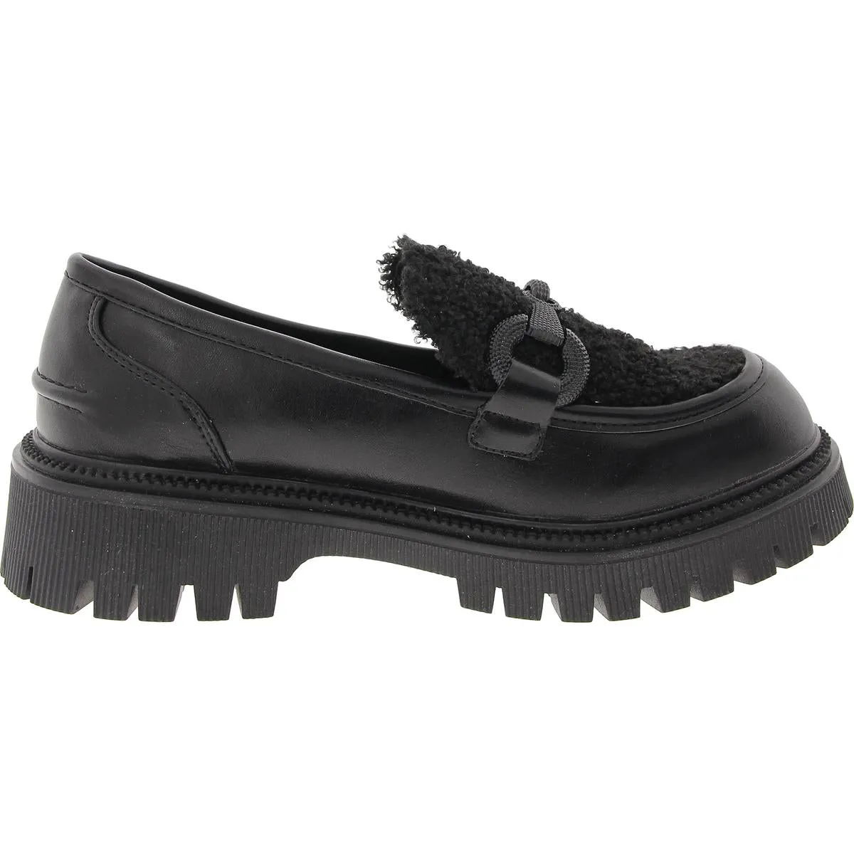 G.C. Shoes Womens Vince Solid Faux Leather Loafers