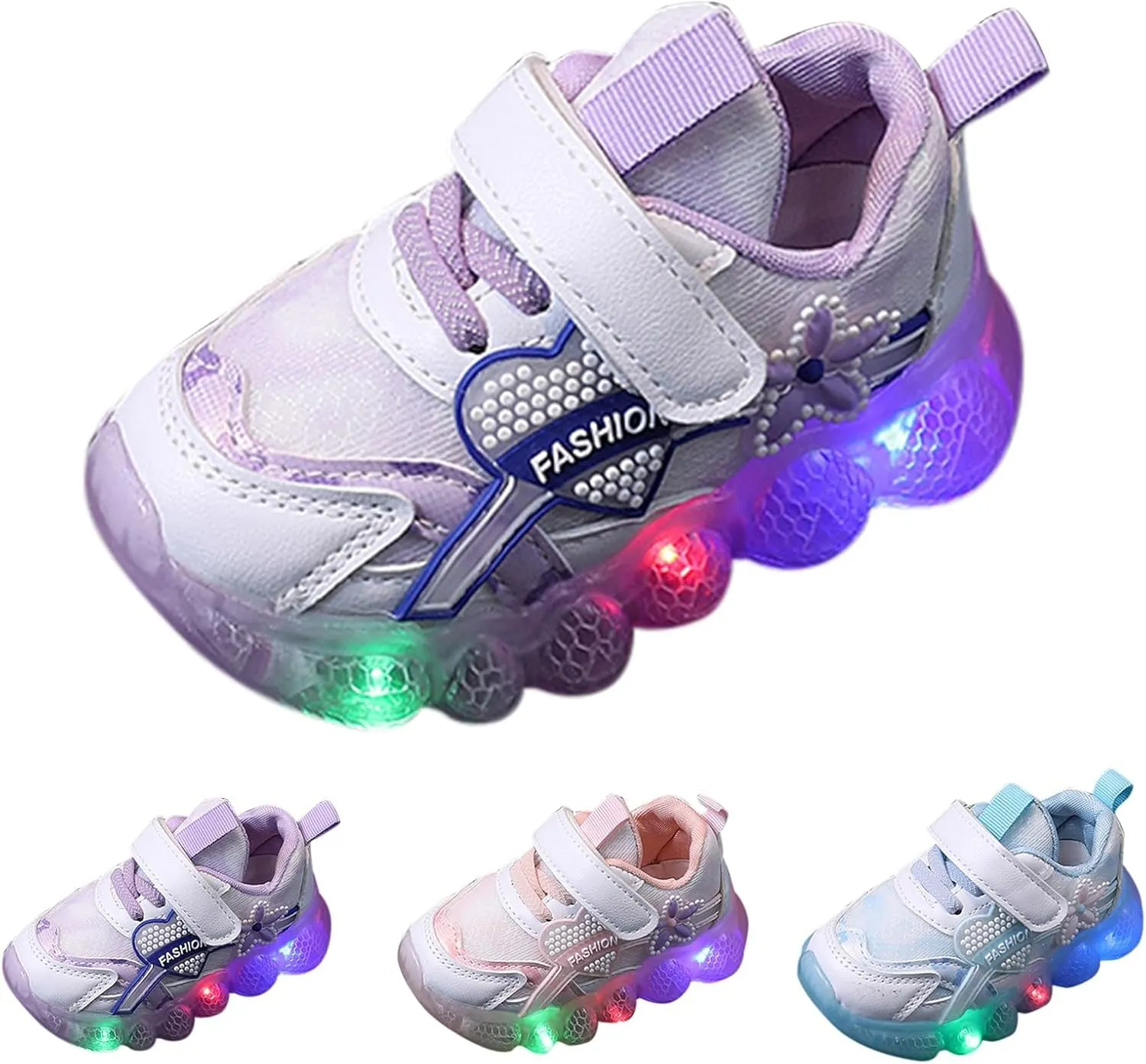 Girls Boys Spring Summer Autumn Children's Sports Shoes for Small Medium Sneaker Light up Shoes for Girls