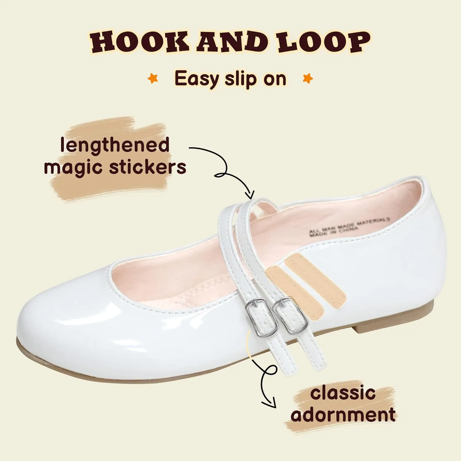 Girls Dress Shoes Mary Jane Shoes for Girls,Princess Ballet Flats Flower Girl Wedding Party School Shoes