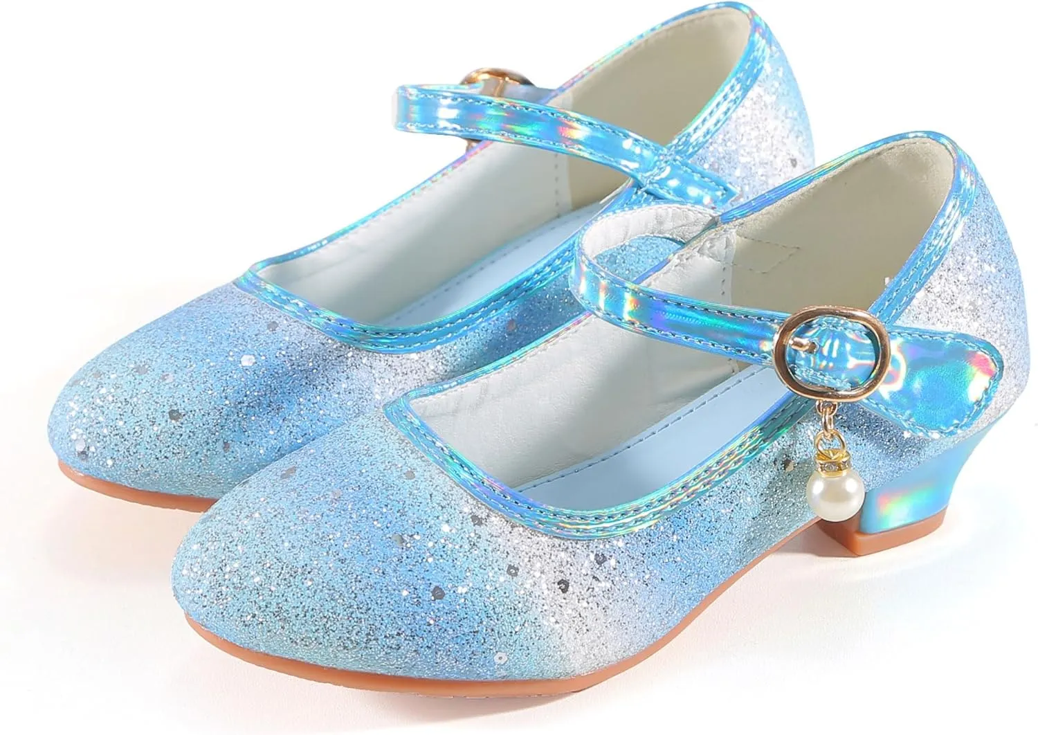 Girls Flats Sparkle Party Mary Jane Princess Dress Shoes