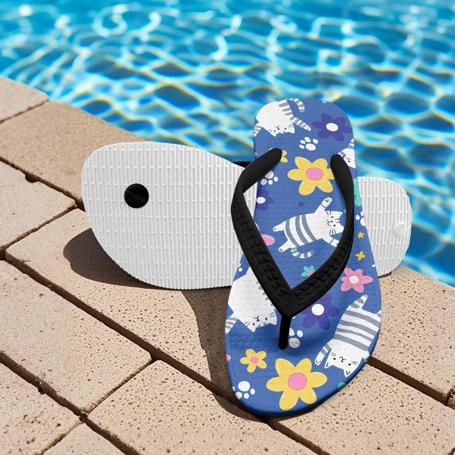 Girl's Flip Flops Non-Slip Children's Slippers Sandals for Beach Swim Pool