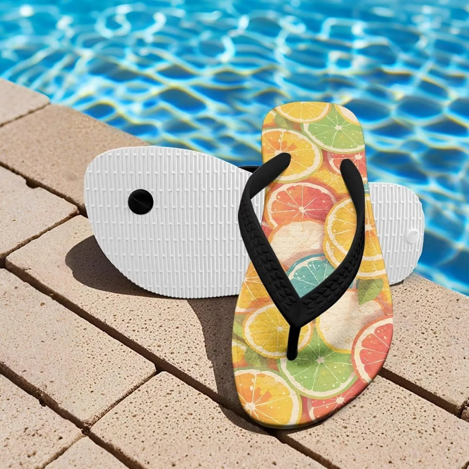 Girl's Flip Flops Non-Slip Children's Slippers Sandals for Beach Swim Pool