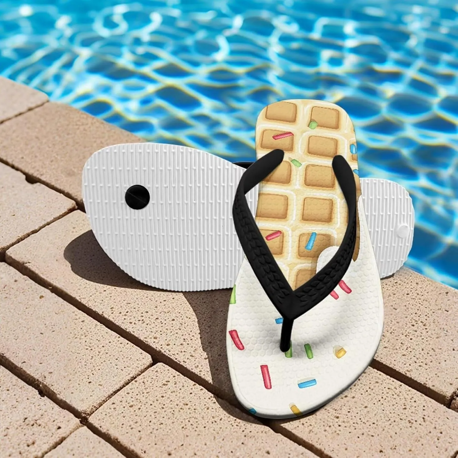 Girl's Flip Flops Non-Slip Children's Slippers Sandals for Beach Swim Pool
