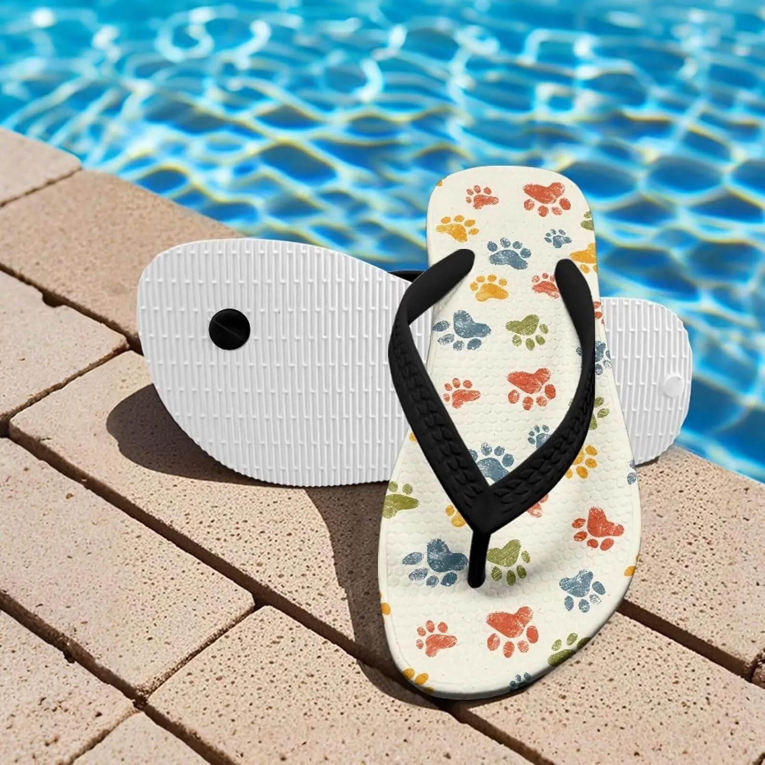 Girl's Flip Flops Non-Slip Children's Slippers Sandals for Beach Swim Pool