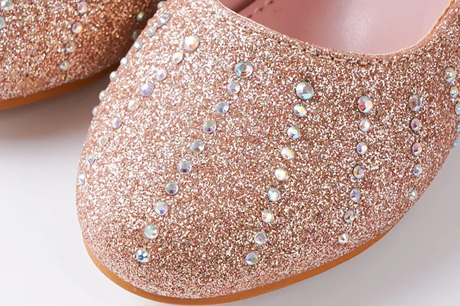 Girls Glitter Mary Jane Sparkle Princess Party Dress Shoes
