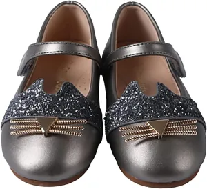 Girls Glitter Mary Jane Sparkle Princess Party Dress Shoes