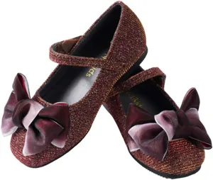 Girls Glitter Mary Jane Sparkle Princess Party Dress Shoes