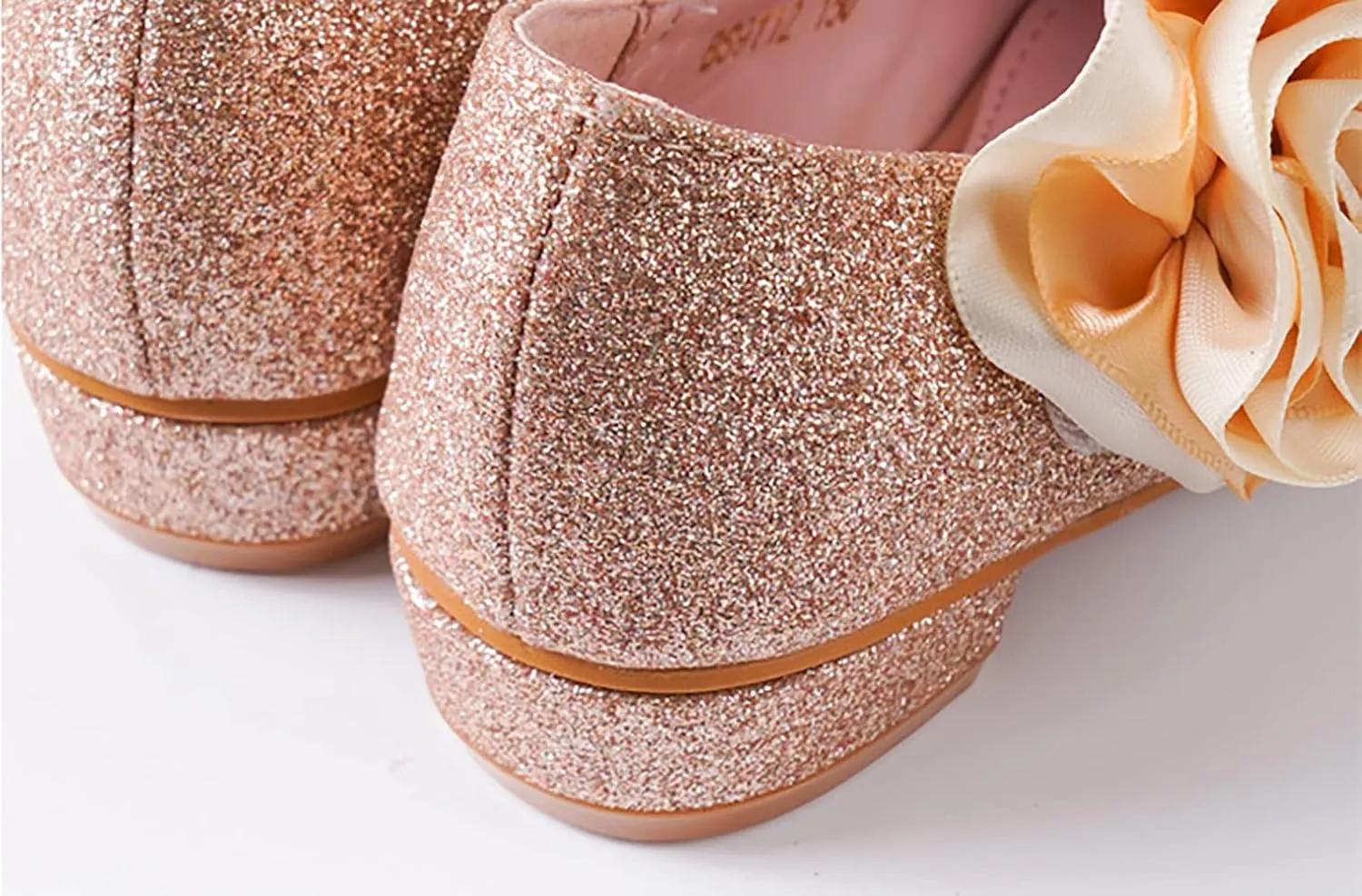Girls Glitter Mary Jane Sparkle Princess Party Dress Shoes