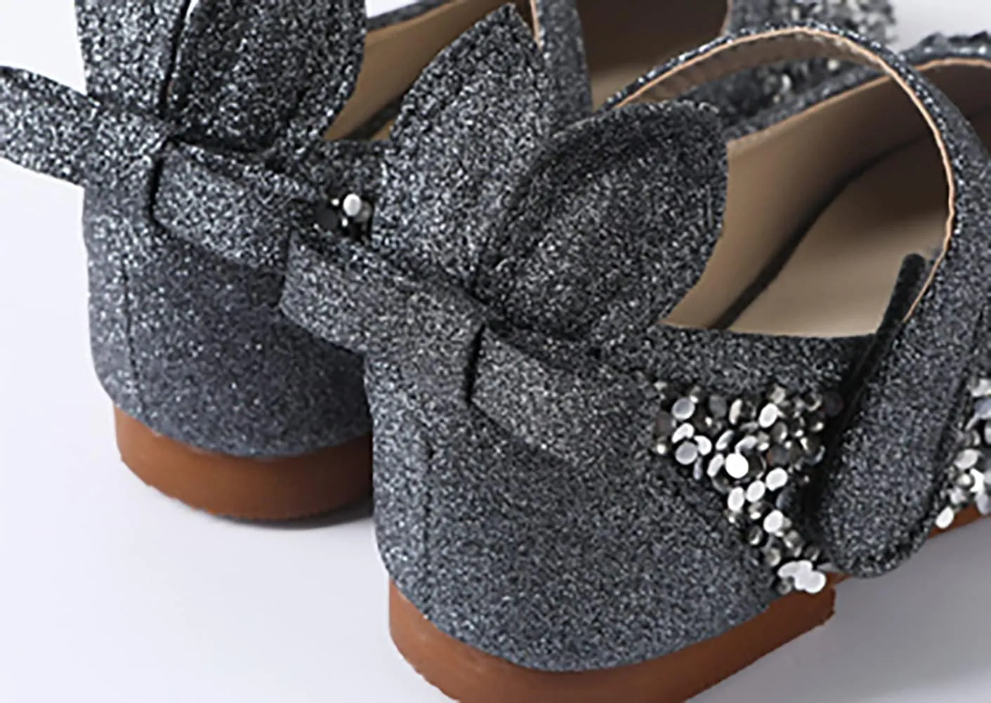 Girls Glitter Mary Jane Sparkle Princess Party Dress Shoes