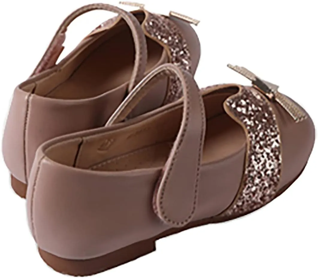 Girls Glitter Mary Jane Sparkle Princess Party Dress Shoes