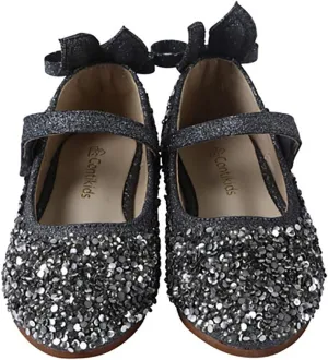 Girls Glitter Mary Jane Sparkle Princess Party Dress Shoes