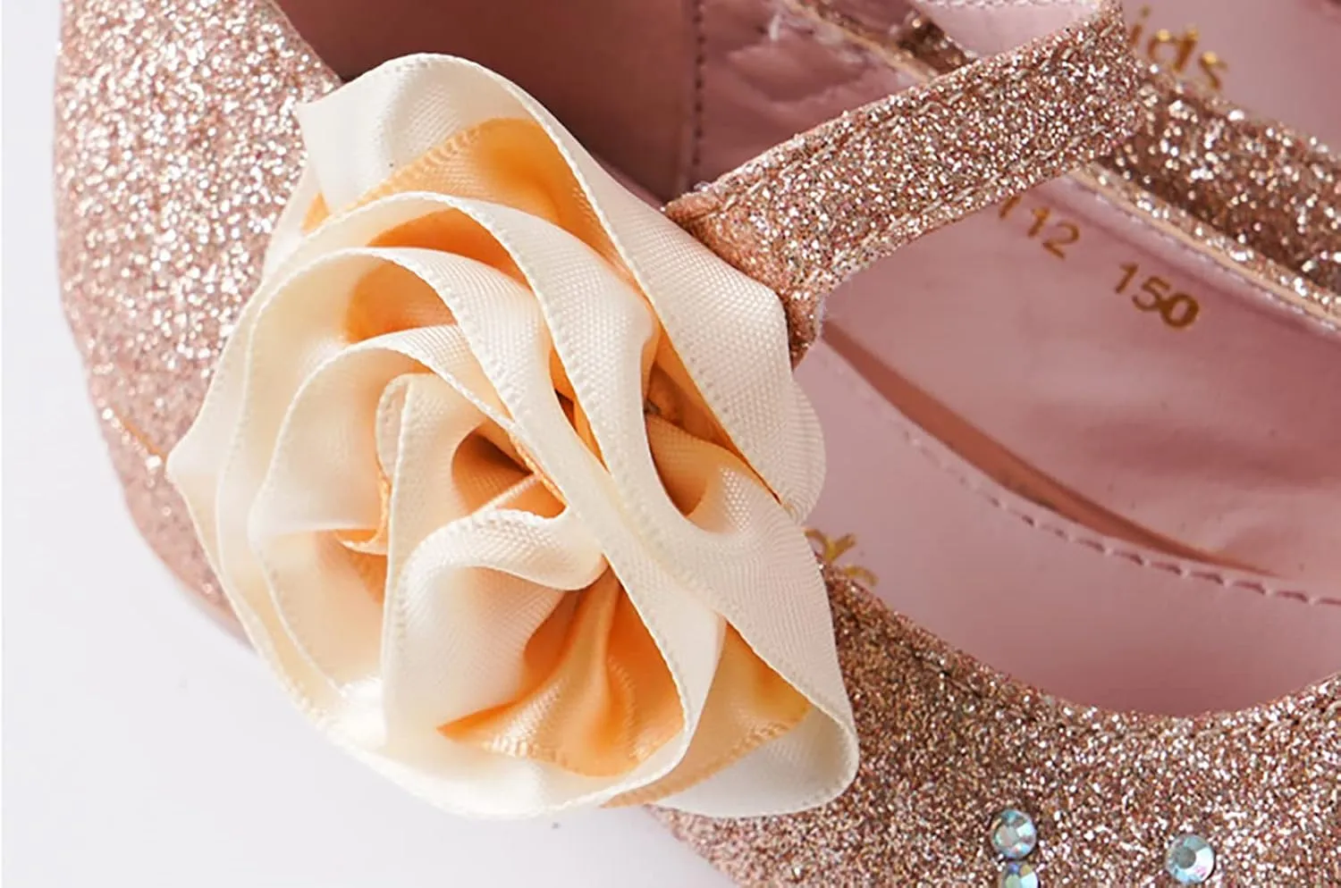Girls Glitter Mary Jane Sparkle Princess Party Dress Shoes
