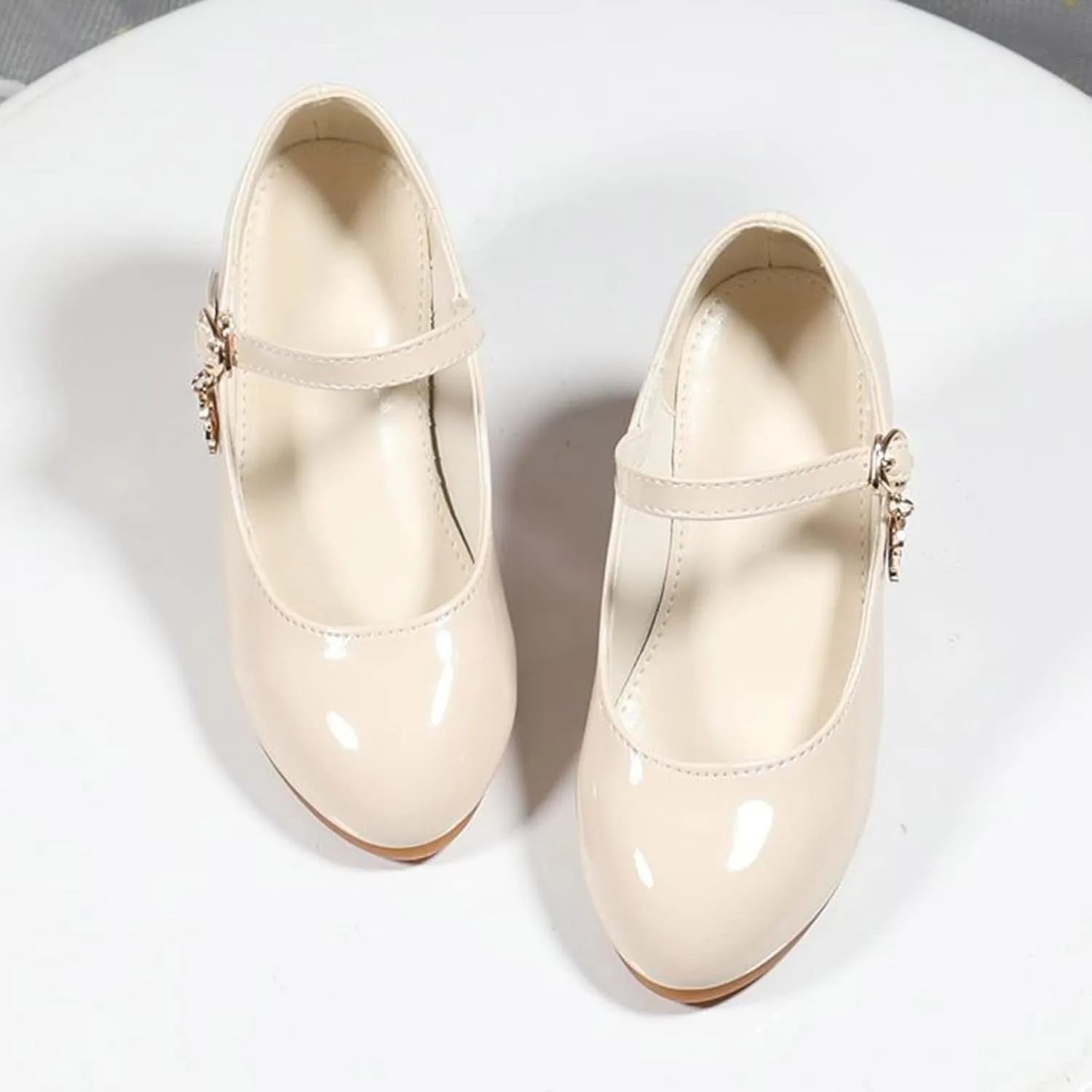 Girls Mary Jane Dress Shoes Flower Girl Wedding School Uniform Low Heels Toddler Little Kids Pump Shoes Mary Jane Shoes
