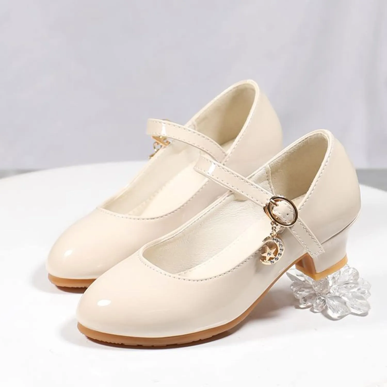 Girls Mary Jane Dress Shoes Flower Girl Wedding School Uniform Low Heels Toddler Little Kids Pump Shoes Mary Jane Shoes