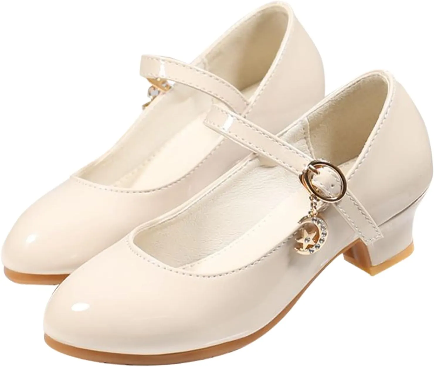 Girls Mary Jane Dress Shoes Flower Girl Wedding School Uniform Low Heels Toddler Little Kids Pump Shoes Mary Jane Shoes