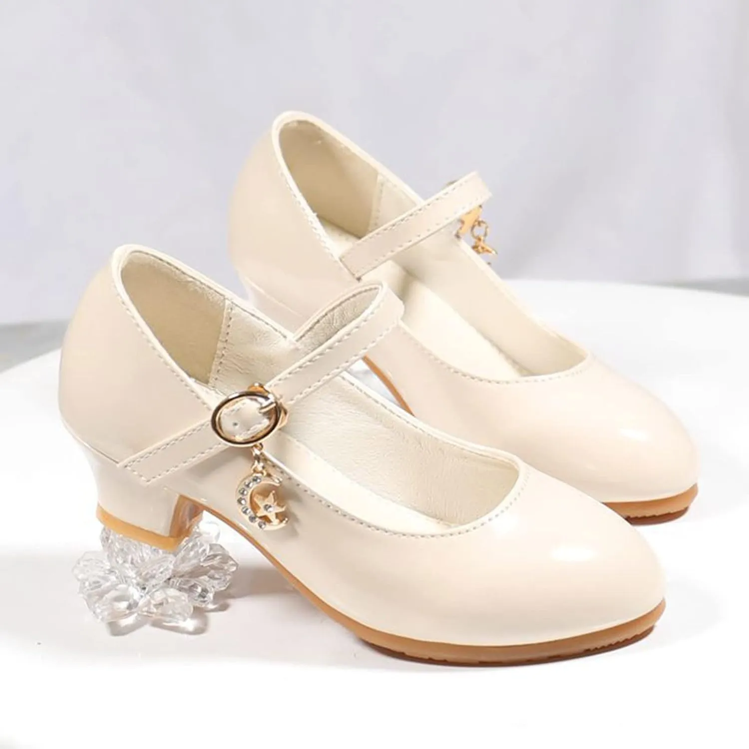 Girls Mary Jane Dress Shoes Flower Girl Wedding School Uniform Low Heels Toddler Little Kids Pump Shoes Mary Jane Shoes