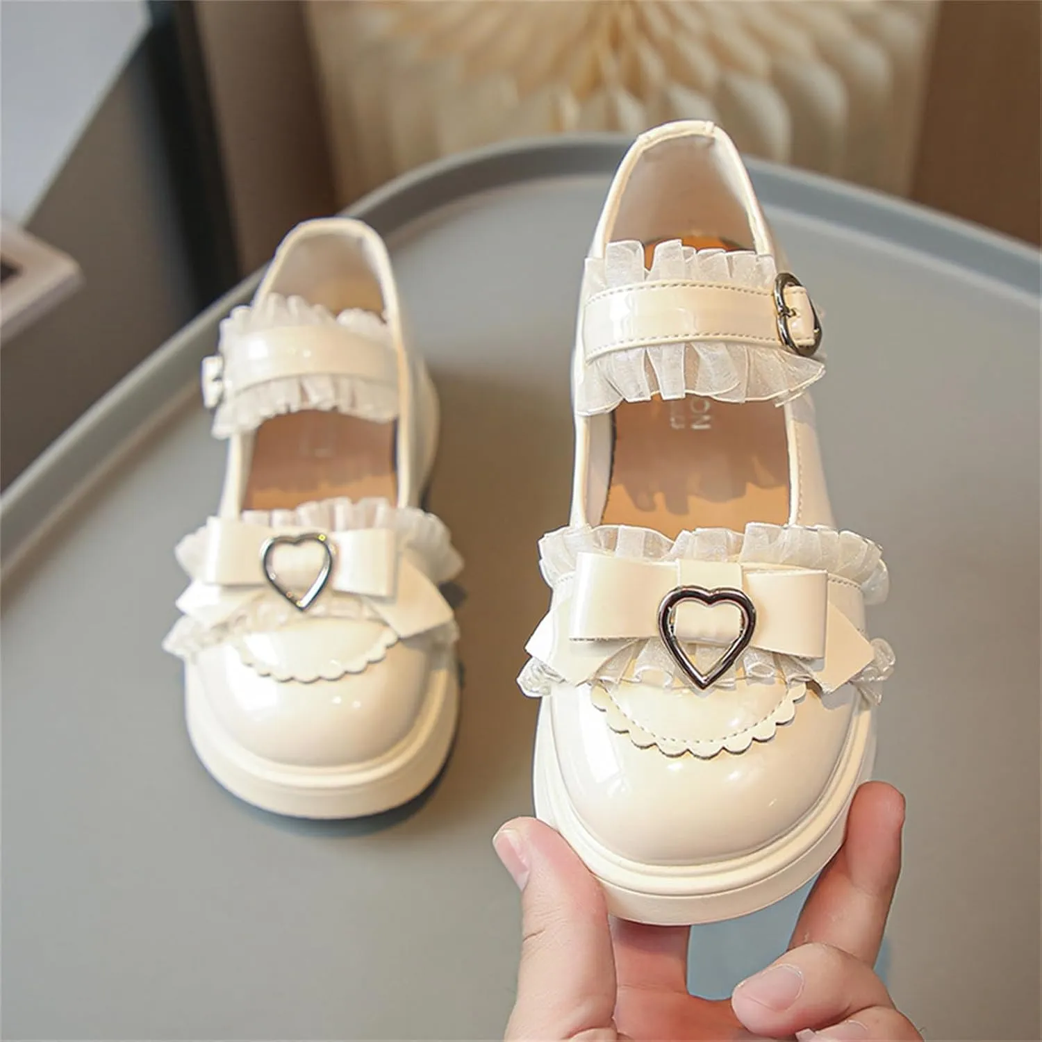 Girls Mary Jane Shoes Princess Wedding Party Flower Girl School Shoes Flats