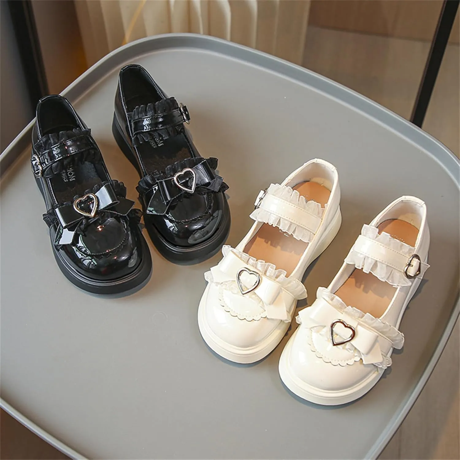 Girls Mary Jane Shoes Princess Wedding Party Flower Girl School Shoes Flats