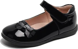 Girls Mary Jane Strap School Uniform Dress Flat Ballet Shoes