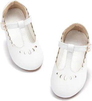 Girls Toddler Little Kid Mary Jane Flats T-Strap School Uniform Dress Shoes