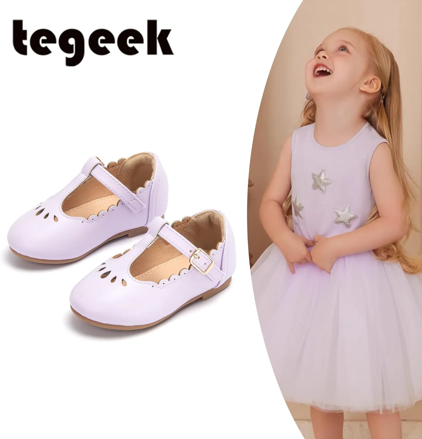 Girls Toddler Little Kid Mary Jane Flats T-Strap School Uniform Dress Shoes