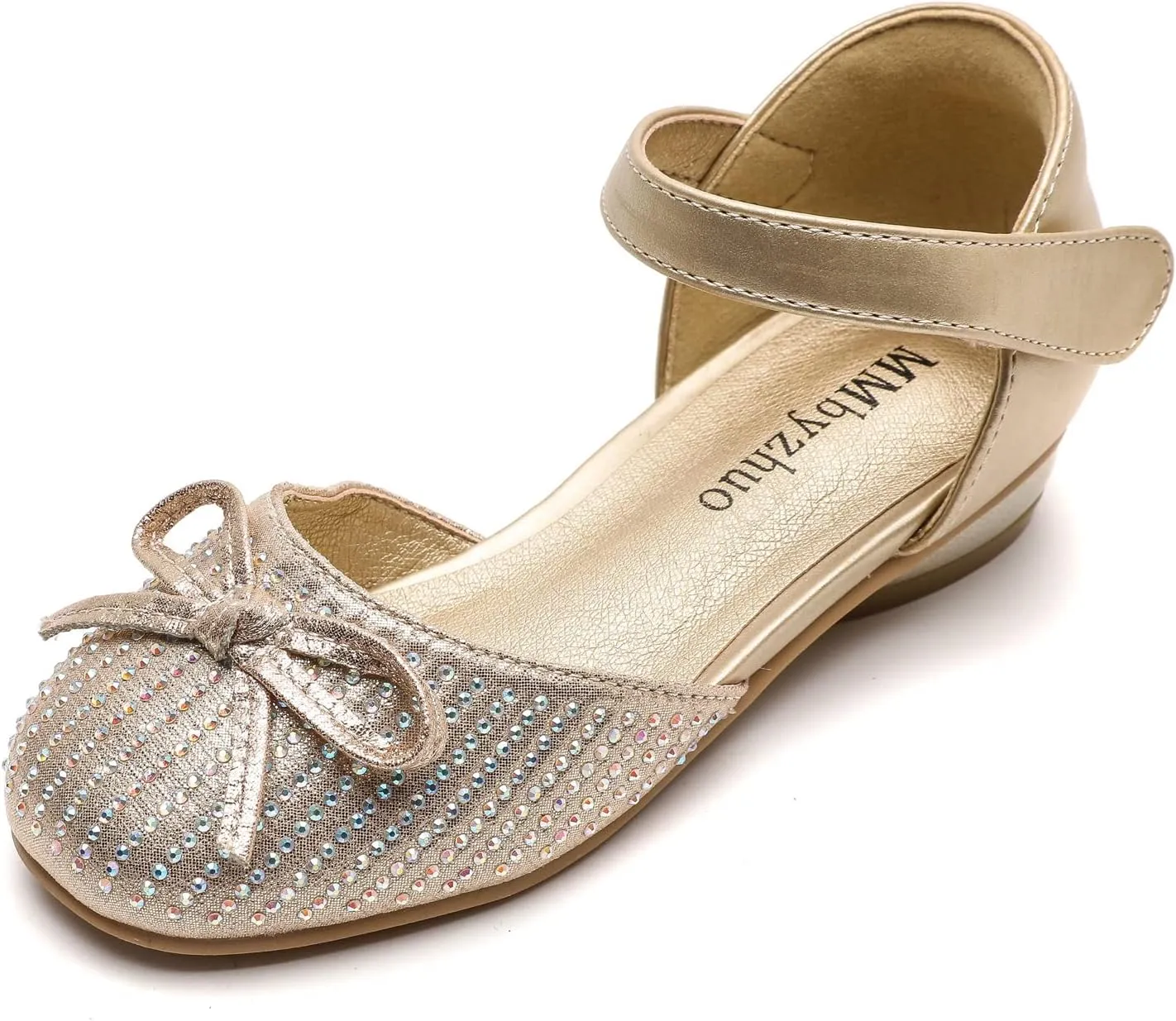 Grils Dress Shoes Glitter Shoes for Toddler Girls Flower Girl Shoes for Wedding Ballet Flats Party School Shoes (Toddler/Little Kid)