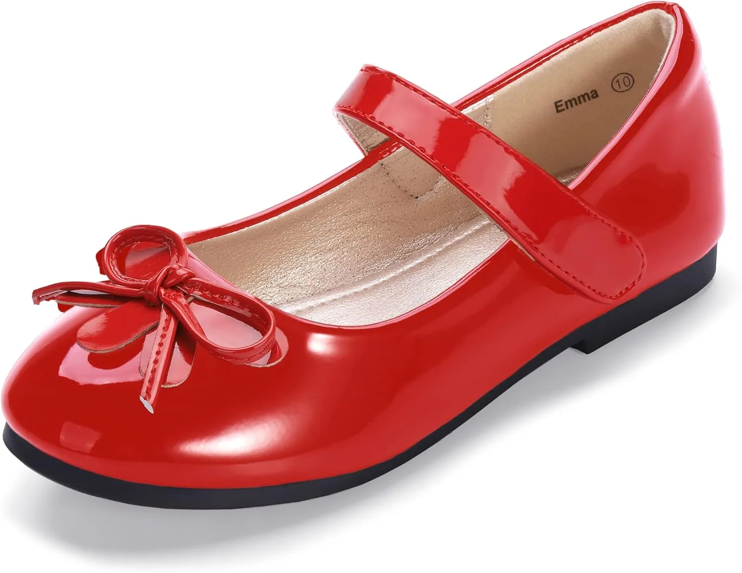 Hehainom Girls Dress Shoes, Flower Toddler/Little Kid Girl Shoes, Bowknot Mary Jane Ballerina Flat Shoes for School Party