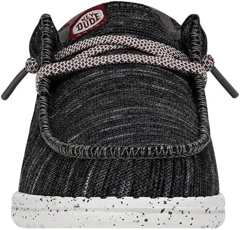 Hey Dude Wally Youth Jersey | Youth Shoes | Youth Lace Up Loafers | Comfortable & Light-Weight