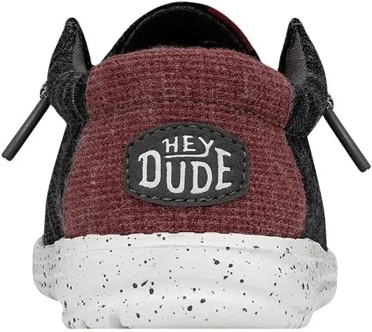 Hey Dude Wally Youth Jersey | Youth Shoes | Youth Lace Up Loafers | Comfortable & Light-Weight