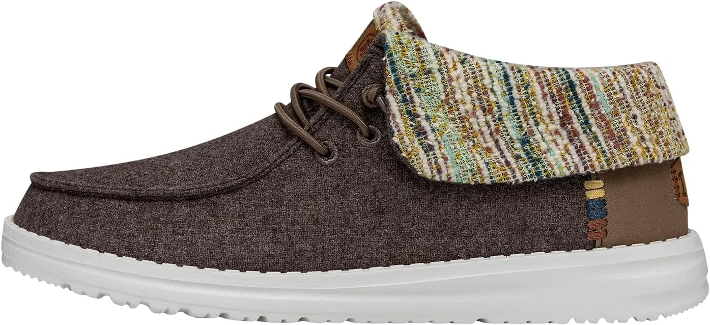 Hey Dude Wendy Fold Wooly Twill | Women's Boots | Women's Pull on Boots | Comfortable & Light-Weight