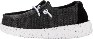 Hey Dude Wendy Sport Mesh Loafers for Kids Girls – Textile Upper – Two-Eyelet Lace Closure – Slip-on Style