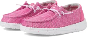 Hey Dude Wendy Sport Mesh Loafers for Kids Girls – Textile Upper – Two-Eyelet Lace Closure – Slip-on Style