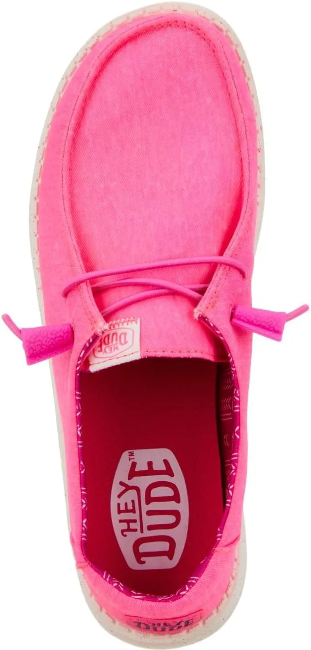 Hey Dude Women's Wendy Chambray Lace-Up Loafer