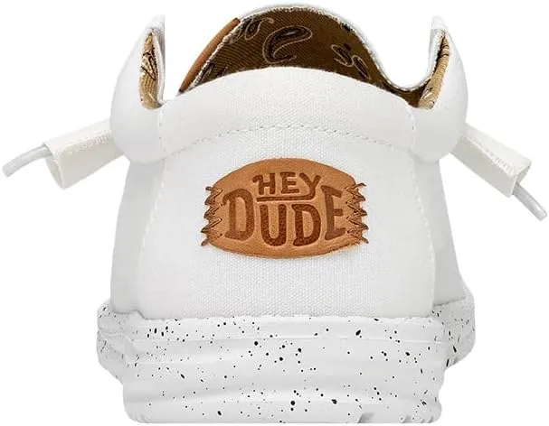 HEYDUDE Men's Wally Washed Canvas, Men’s Shoes, Slip-on Loafers, Comfortable & Light-Weight