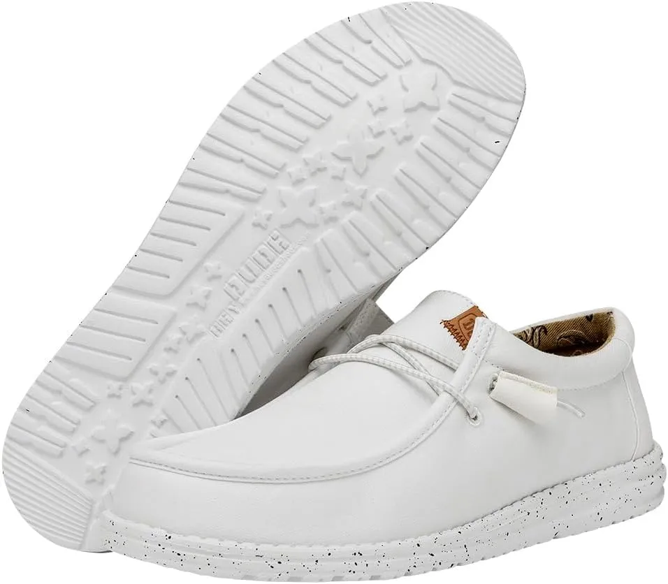 HEYDUDE Men's Wally Washed Canvas, Men’s Shoes, Slip-on Loafers, Comfortable & Light-Weight