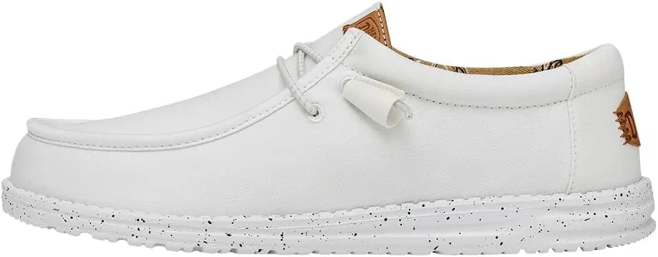 HEYDUDE Men's Wally Washed Canvas, Men’s Shoes, Slip-on Loafers, Comfortable & Light-Weight
