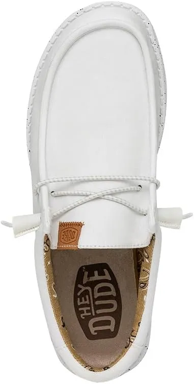 HEYDUDE Men's Wally Washed Canvas, Men’s Shoes, Slip-on Loafers, Comfortable & Light-Weight