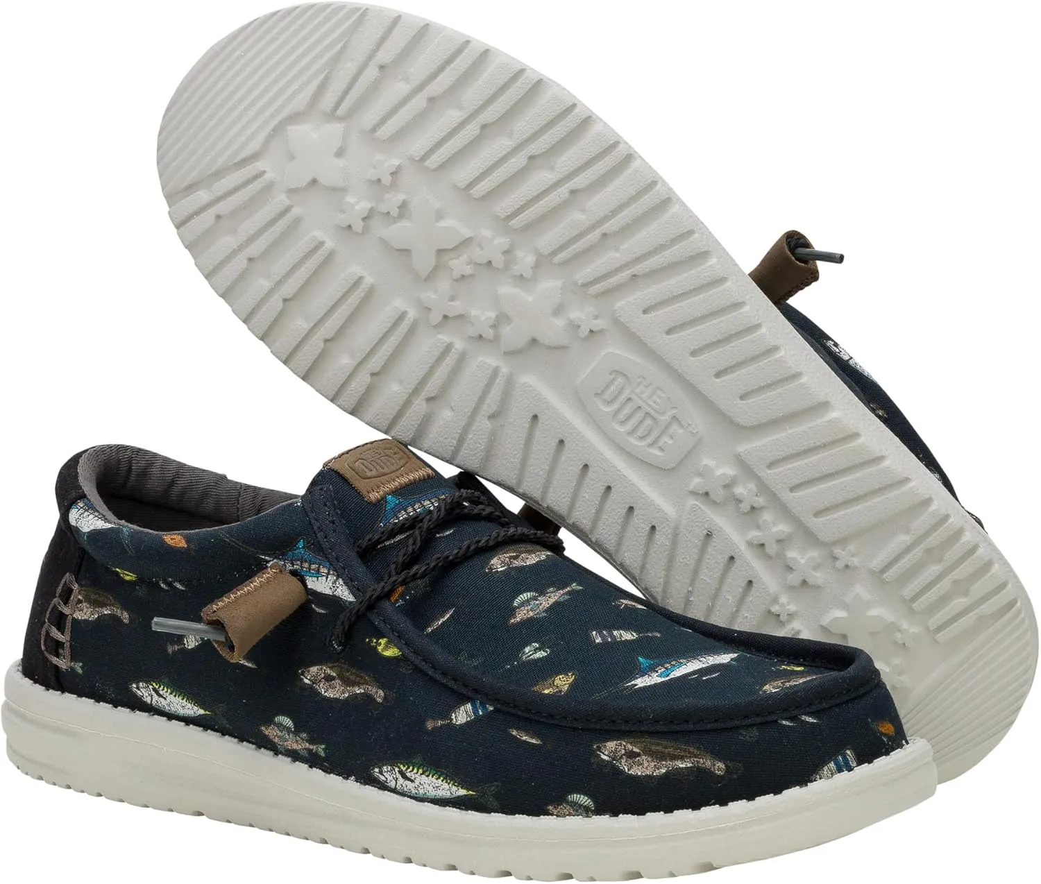 HEYDUDE Wally Marlin, Men’s Shoes, Men's Slip-on Loafers, Comfortable & Light-Weight