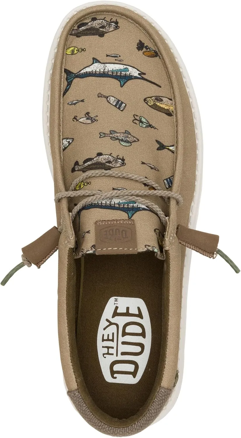 HEYDUDE Wally Marlin, Men’s Shoes, Men's Slip-on Loafers, Comfortable & Light-Weight