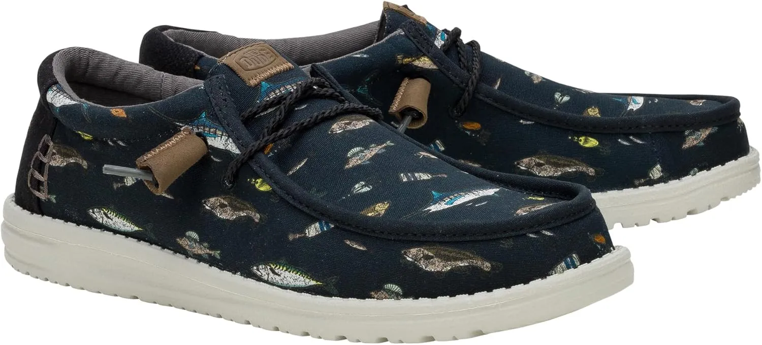 HEYDUDE Wally Marlin, Men’s Shoes, Men's Slip-on Loafers, Comfortable & Light-Weight