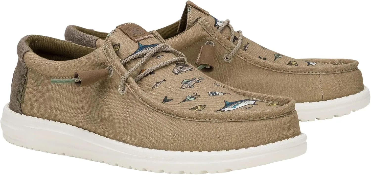 HEYDUDE Wally Marlin, Men’s Shoes, Men's Slip-on Loafers, Comfortable & Light-Weight