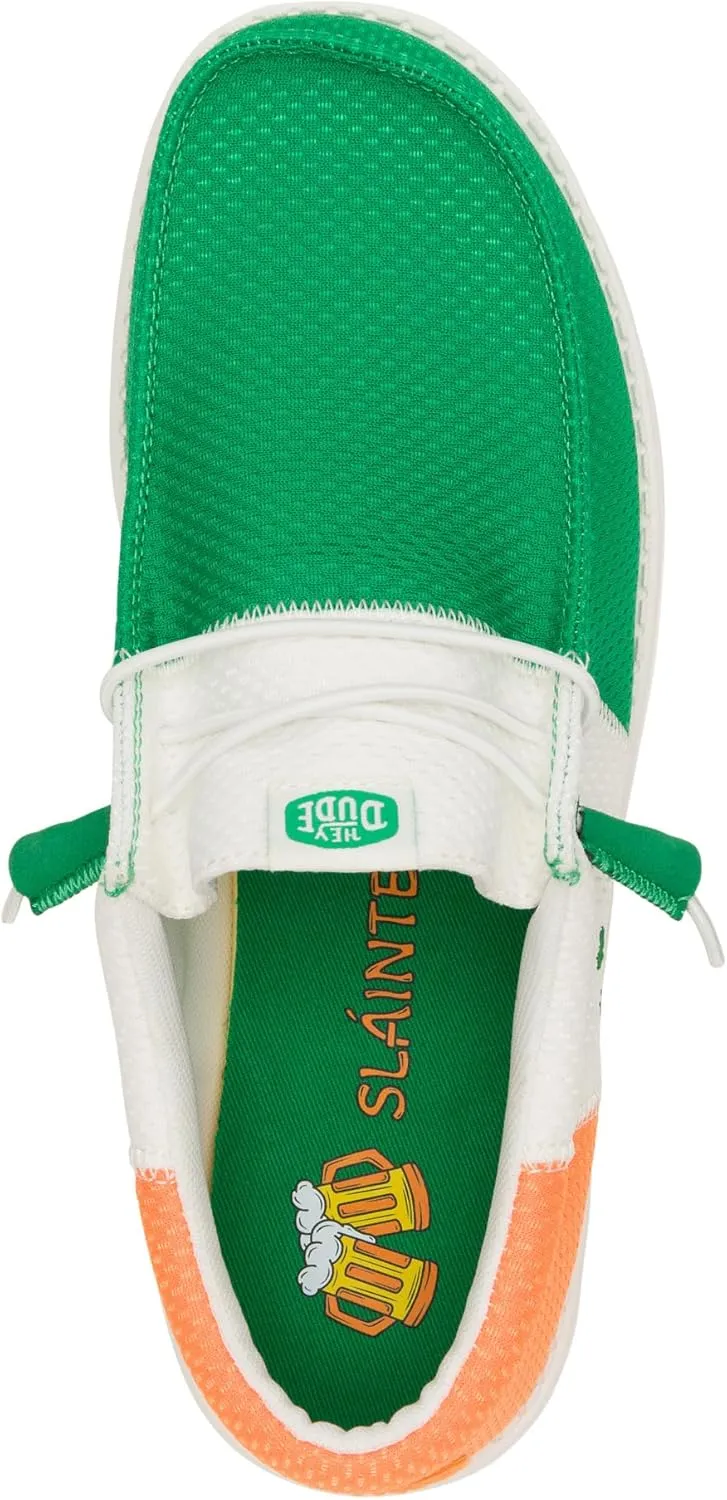 HEYDUDE Wally Tri Irish Flag, Men’s Shoes, Men's Slip-on Loafers, Comfortable & Light-Weight