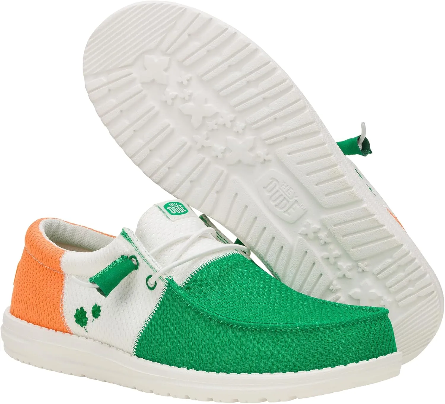 HEYDUDE Wally Tri Irish Flag, Men’s Shoes, Men's Slip-on Loafers, Comfortable & Light-Weight