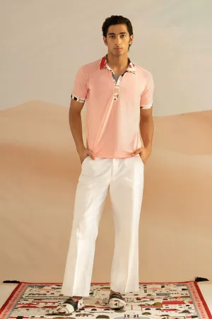 Jaiscape Sakura Polo with Printed Collar